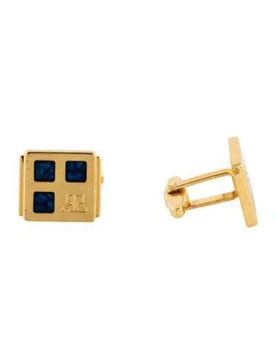 Pre-owned Courrèges Resin Cufflinks In Multicolor