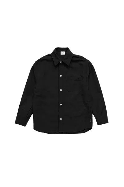 Courrèges Courreges Retro Twill Oversized Shirt Black