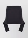 Courrèges Reversed Belt Satin Mini Skirt