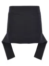 Courrèges Reversed Belt Satin Mini Skirt