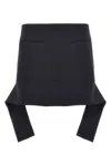 Courrèges Reversed Belt Mini Skirt