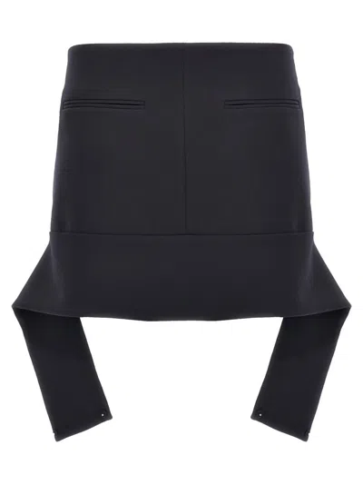 COURRÈGES 'REVERSED BELT MINI' SKIRT