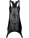 Courrèges Reversed Dress In Black