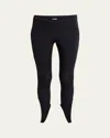 Courrèges Reversed Jersey Cropped Pants In Black
