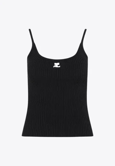 COURRÈGES RIB KNIT TANK TOP