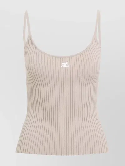 COURRÈGES RIB KNIT TANK TOP
