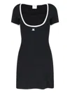 Courrèges Signature Contrast T-shirt In Black