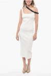 COURRÈGES RIBBED BODYCON DRESS WITH CONTRASTING DETAIL