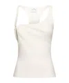 Courrèges 90s Twist Ribbed Cotton Tank Top