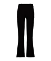 Courrèges Ribbed Flared Trousers In Black