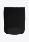 Courrèges Skirts Featuring Button Detailing And Elastic Waistband In Black