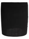 Courrèges Skirts Featuring Button Detailing And Elastic Waistband In Black