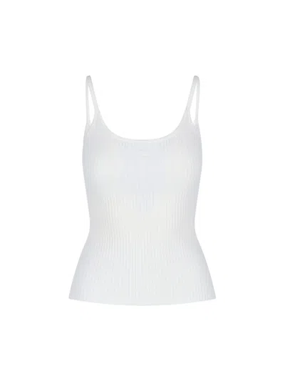COURRÈGES RIBBED LOGO TOP