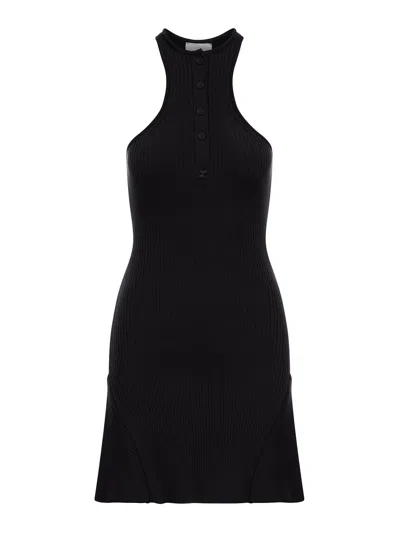 Courrèges Vestido Corto - Negro