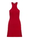 Courrèges Flared Racerback Sleeveless Dress In Red