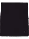 Courrèges Ribbed Mini Skirt In Black