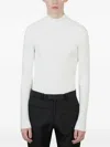 Courrèges Gerippter Pullover Mit Stehkragen In White