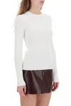Courrèges Embroidered Logo Ribbed-knit Sweater