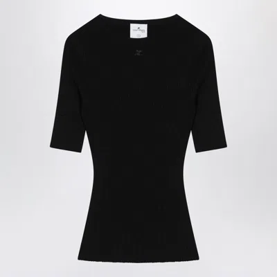 Courrèges Ribbed Sweater In And