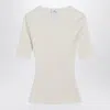 Courrèges Ribbed Sweater In Cotton And Wool