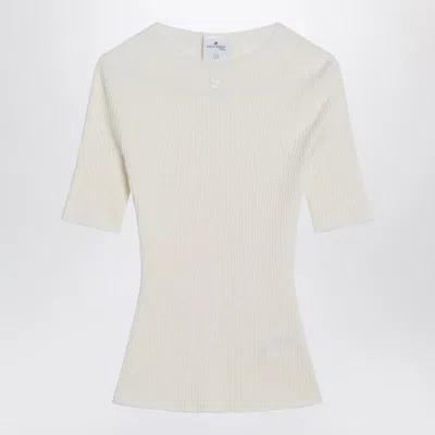 COURRÈGES COURRÈGES RIBBED SWEATER IN AND