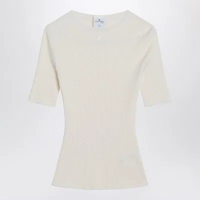 COURRÈGES COURRÈGES RIBBED SWEATER IN AND