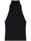 Courrèges High Neck Ribbed Sleeveless Top