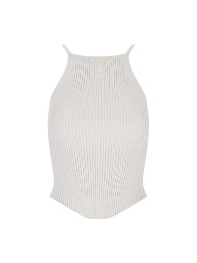 COURRÈGES RIBBED TANK TOP