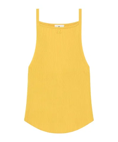 COURRÈGES RIBBED TANK TOP