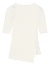 Courrèges Courreges Women Ribbed Top With Cut-out Detail In Pink