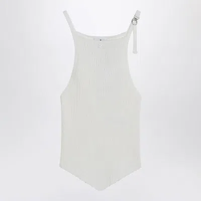 COURRÈGES COURRÈGES RIBBED TOP WITH POINTED HEM