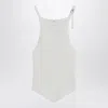 Courrèges Ribbed Top With Pointed Hem