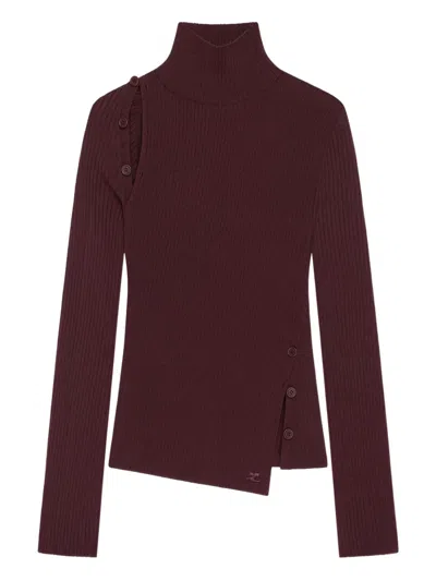 COURRÈGES RIBBED TURTLENECK SWEATER