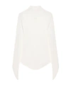 Courrèges Ribbed Turtleneck Top In White