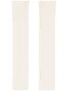 Courrèges Ribbed Wool Mittens In Weiss