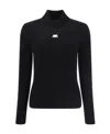 Courrèges Courreges Women Interlock Scuba Jacket In Black