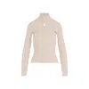 Courrèges Courreges Re Edition Ribbed Funnel Neck Sweater In Multi