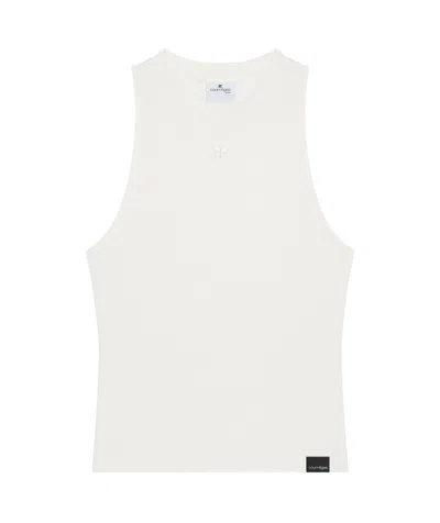 Courrèges Round-neck Vest In White