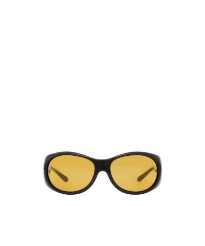 Courrèges Round Sunglasses In Yellow