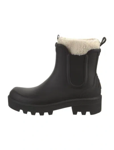 Pre-owned Courrèges Rubber Rain Boots In Black