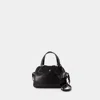 Courrèges Stud Spazzo Bowling Purse - Courreges - Leather - Black In Black