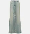 Courrèges Sailor High-rise Wide-leg Jeans In Blue