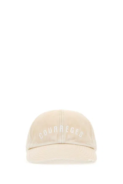 COURRÈGES SAND COTTON BASEBALL CAP