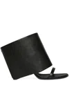 Courrèges Courregès Leather Sandals In Black