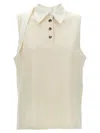 Courrèges Natural Multi-buttons Sweater