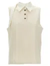 Courrèges Natural Multi-buttons Sweater