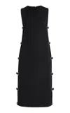 Courrèges Sangle Wool Tunic Dress In Black