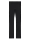 Courrèges Satin Bootcut Pants In Black