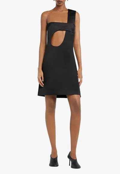 COURRÈGES SATIN CUT-OUT MINI DRESS