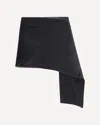 Courrèges Satin Mini-skirt In Black